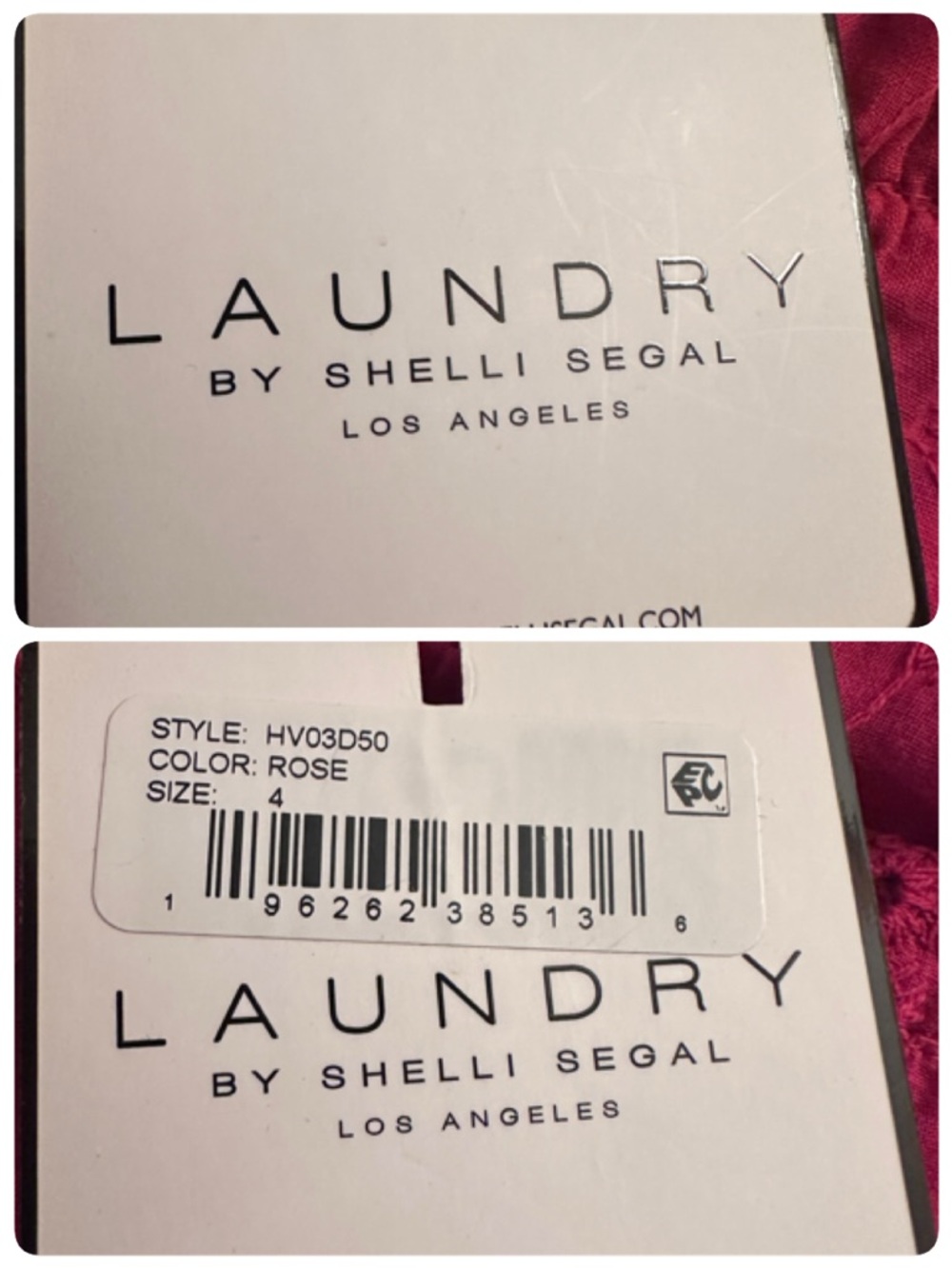 NWT Laundry By Shelli Segal Bright Pink Rose Size 4 Off the Shoulder Maxi Dress - Picture 3 of 16
